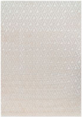 Penta Area Rug – Contemporary – Machine Woven – Cream/Diamond Pattern
