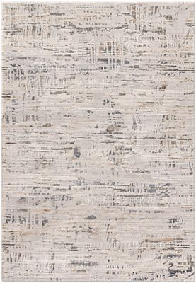 Marina Area Rug – Contemporary – Machine-Made – White/Grey Abstract