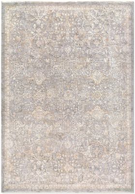 Octo Area Rug – Traditional – Machine Woven - Grey/Beige