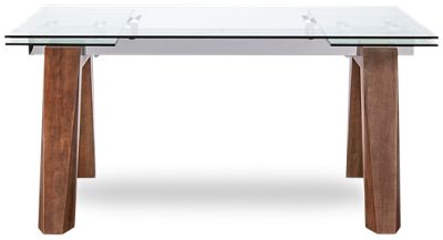 Glass leaf table discount