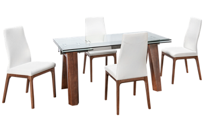 Esther 5 Piece Dining Set with Leaf