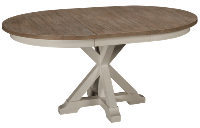 Riverside Myra Round Dining Table with Leaf