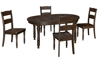 Jofran Madison County 5 Piece Dining Set with Leaf