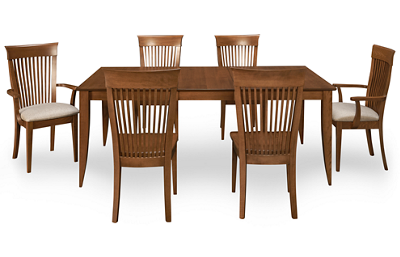 Flax 7 Piece Dining Set with Leaf