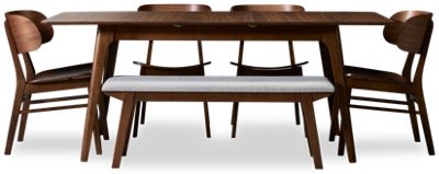 Uptown 6 Piece Dining Set with Leaf
