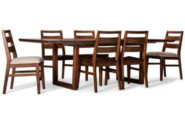 Voss 7 Piece Dining Set with Leaf