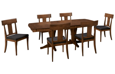 Canadel Pecan 7 Piece Dining Set with Leaf