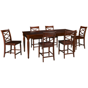 Cambridge 7 Piece Counter Height Dining Set with Leaf