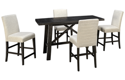 Klaussner Home Furnishings City Limits 5 Piece Counter Height Dining Set