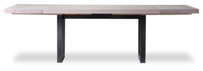 Emerson Dining Table - Solid Maple Construction - Double Pedestal U-Shaped Base - Two 14" Leaves