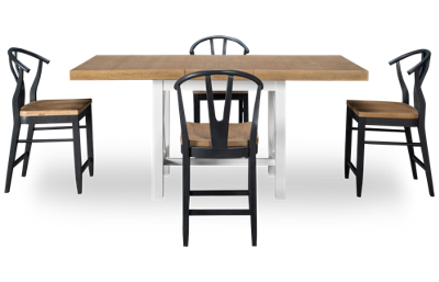 Franklin 5 Piece Counter Height Dining Set with Leaf