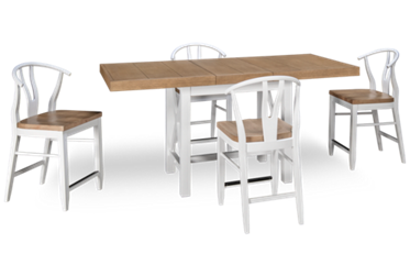 Franklin 5 Piece Counter Height Dining Set with Leaf