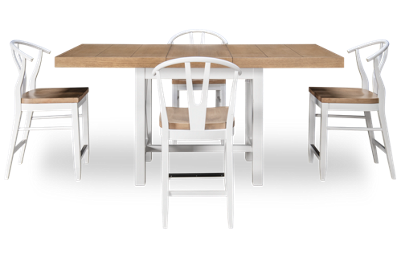 Franklin 5 Piece Counter Height Dining Set with Leaf