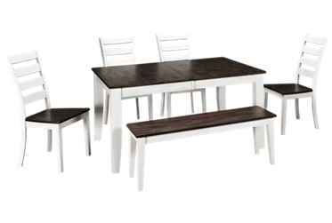 Kona 6 Piece Dining Set with Leaf