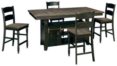 Madison County 5 Piece Counter Height Dining Set with Leaf