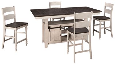 Madison County 5 Piece Counter Height Dining Set with Leaf