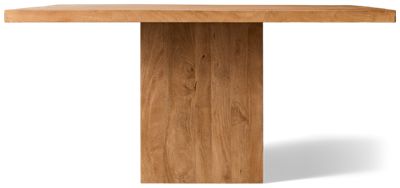 Sequoia Square Dining Table - Thick Pedestal Base - Butterfly Joints - Rustic Country Style
