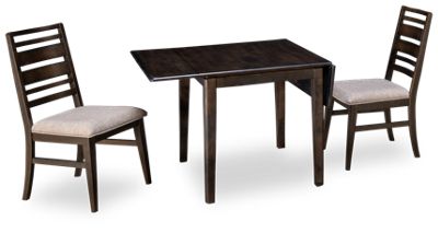 Kauai 3 Piece Dining Set with Drop Leaf - Thumbnail 2