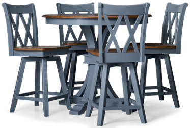 Sherwood 5 Piece Counter Height Dining Set
