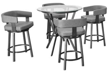 Naomi 5 Piece Counter Height Dining Set