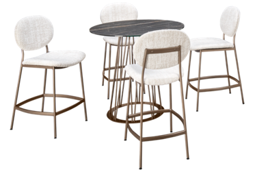 Calypso 5 Piece Counter Height Dining Set