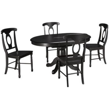 Quails Run 5 Piece Dining Set with Leaf