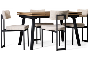 Lewis 5 Piece Dining Set with Leaf