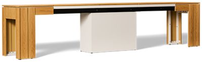 Transformer Adjustable Dining Bench - Weather & Rust Resistant Aluminum Frame - Seats Up To 6