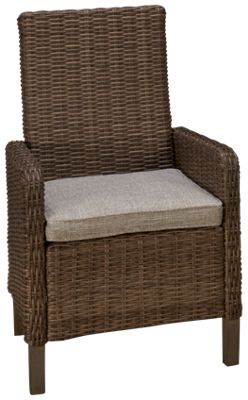 Beachcroft Arm Chair - All-Weather Resin Wicker - Rust-Resistant Aluminum Frame - High-Performing Nuvella® Fabric