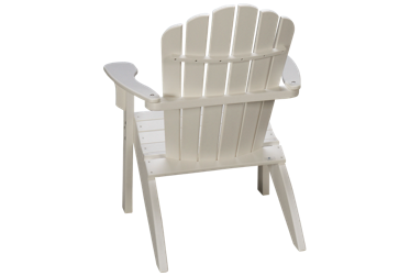 Harbor View Adirondack Chair - High-Density Polyethylene - Solid Steel Hardware - Elegant White Finish