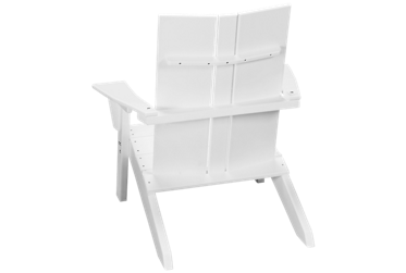 Designer Adirondack Chair - Low-Seat/High-Back Profile - Slatted Seat - High-Density Polyethylene