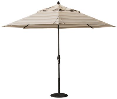 Canopy 11' Auto Tilt Market Umbrella - Durable Powder-Coated Aluminum Frame - Effortless Auto-Tilt Feature - Weather-Resistant Sunbrella Canopy