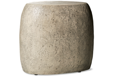 Britney Outdoor End Table - Smooth Top - Coral-Like Texture - Transitional Design