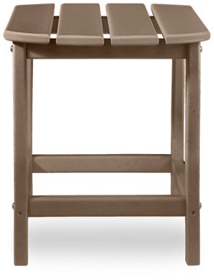 Adirondack End Table - Contemporary Design - Slatted Top - High-Density Polyethylene - Weather Resistant