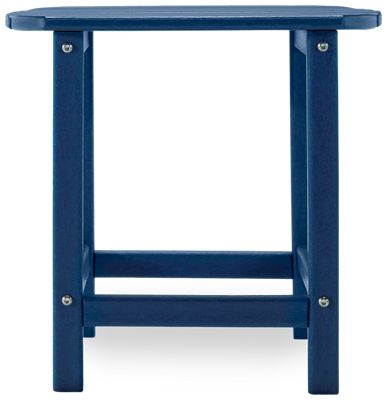 Adirondack End Table - Contemporary Design - Slatted Top - High-Density Polyethylene - Weather Resistant
