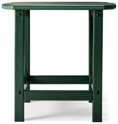 Adirondack End Table - Contemporary Design - Slatted Top - High-Density Polyethylene - Weather Resistant