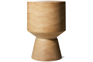 Terrace Outdoor Accent Table - Solid Pedestal Base - Contemporary Design