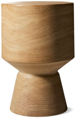 Terrace Outdoor Accent Table - Solid Pedestal Base - Contemporary Design