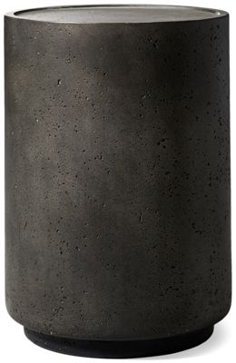 Darsa 20" Outdoor End Table - Tray-Style Top - Bold Sculptural Design