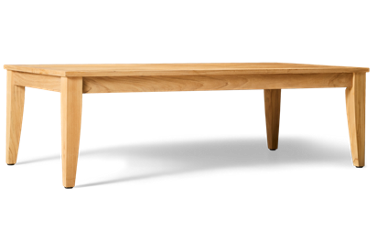 Solerno Coffee Table - Stylish Slatted Top - Tapered Legs For Stability - Sustainable Teak - Durable Construction