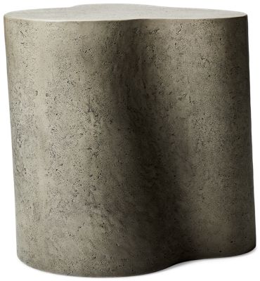Everson Outdoor Accent Table - Textured Surface - Modern Sculptural Design