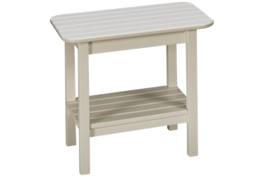 Westerly End Table - Coastal Aesthetic - Traditional Design - Sturdy Construction - Durable High-Density Polyethylene