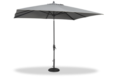 Canopy 8' X 10' Auto Tilt Umbrella - Lightweight Durable Aluminum Frame - Easy Crank Lift System