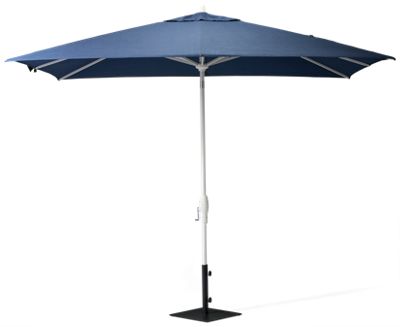 Canopy 8' X 10' Auto Tilt Umbrella - Durable Lightweight Aluminum Frame - Easy Crank Lift System