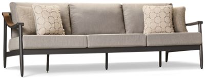 Ocean Beach Sofa - Rust-Resistant Finish - Easy-to-Clean Nuvella+™ Fabric - 4 Coordinating Toss Pillows