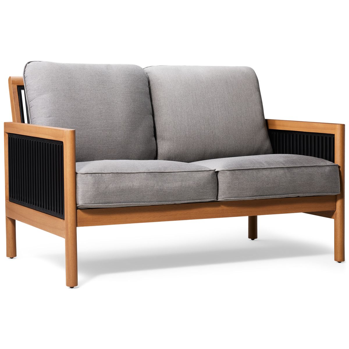Agio International Cove Loveseat - Resysta Frame - Cozy Cushions - Rust-Free Aluminum - Stylish Design - Durable Comfort