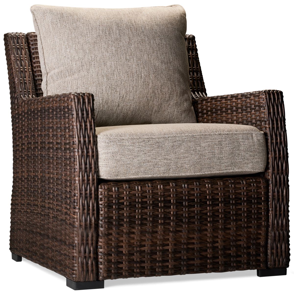 Ashley Brook Ranch Lounge Chair - Coastal Charm - All-Weather Construction - Track Arms - Nuvella Fabric Cushions