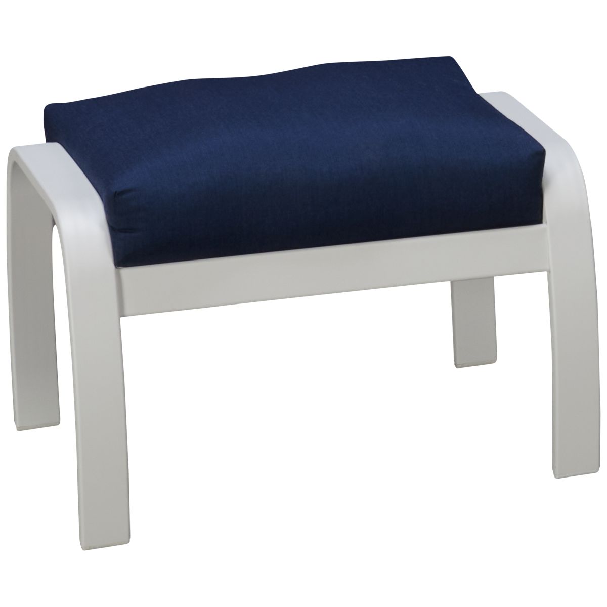 Telescope Casual Furniture Belle Isle Ottoman - Durable Aluminum Frame - High-Density Polyethylene - Weather-Resistant Sunbrella Cover