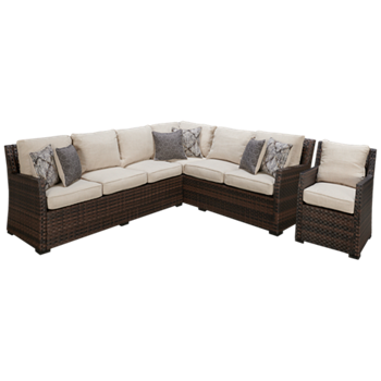 Easy Isle Sectional with 1 Chair
