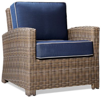 Bainbridge Club Chair - Outdoor Durability - Resilient Resin Wicker - Fade-Resistant Cushions - 100% Sunbrella Acrylic